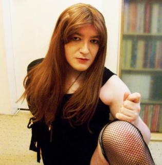 red stocking tease